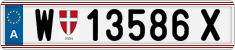 License plate of Austria, Regular plates
