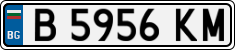 License plate of Bulgaria, Cars