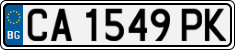 License plate of Bulgaria, Cars