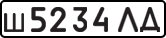 License plate USSR, Private-owned cars (1977)