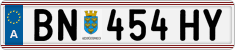 License plate of Austria, Regular plates
