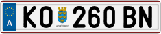 License plate of Austria, Regular plates