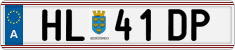 License plate of Austria, Regular plates