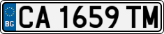 License plate of Bulgaria, Cars