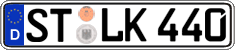 German license plate, Regular plates