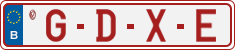 License plate of Belgium, Vanity Plates (2014)