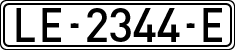 License plates of Spain, 1971 year series