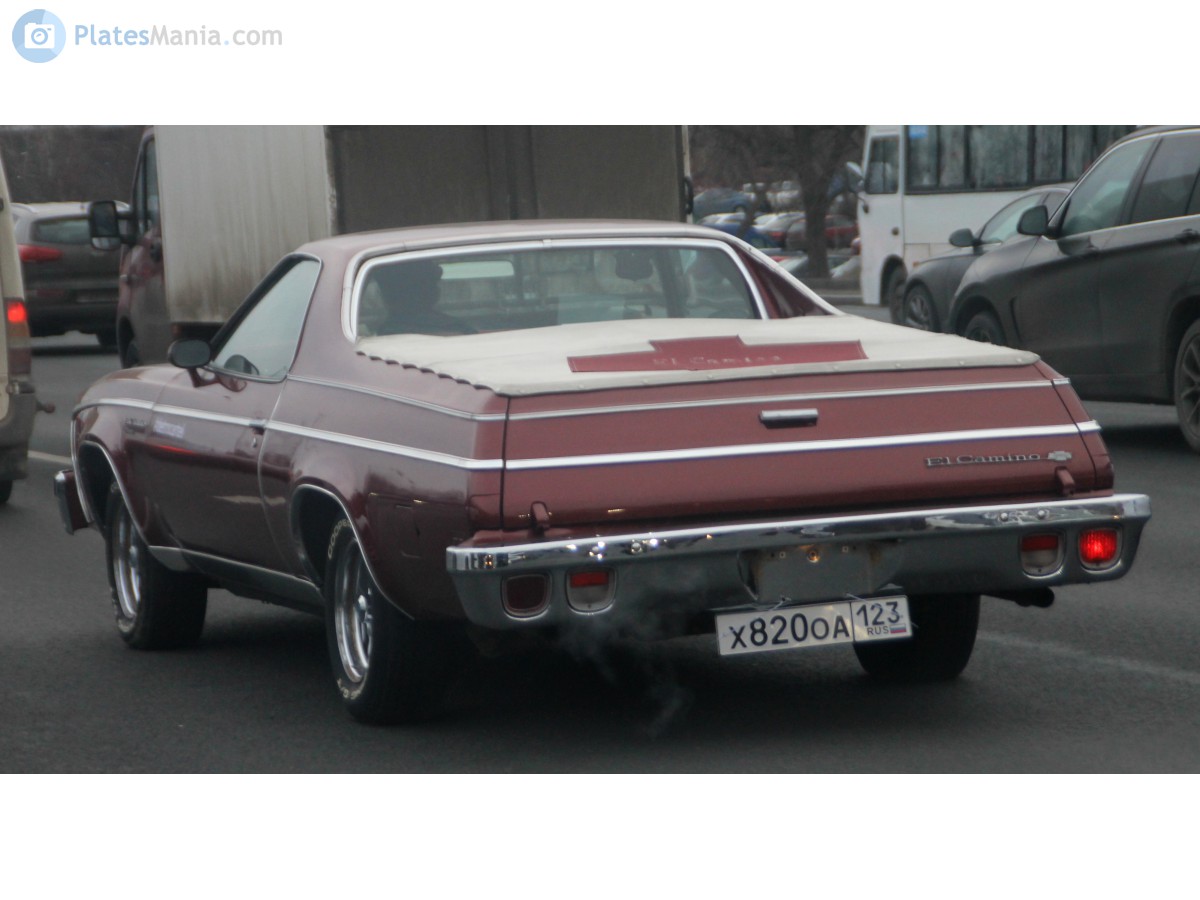 х 820 оа 123, Chevrolet El Camino 4th gen (80; A-body), 1972–1975