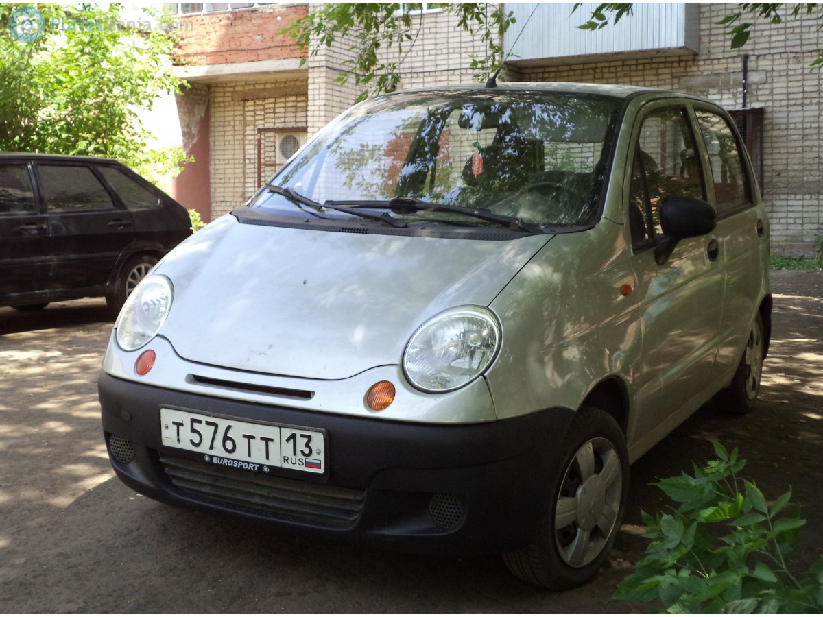 т 576 тт 13, Daewoo Matiz 1st gen (M150), facelift, 2000­–2011  (­–2015 for CIS-market)