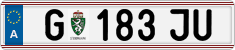 License plate of Austria, Regular plates