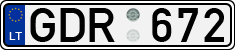 License plate of Lithuania, Cars