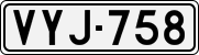 License plate of Finland, Cars