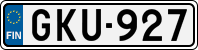 License plate of Finland, Cars
