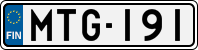 License plate of Finland, Cars