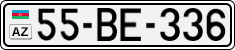 License plate of Azerbaijan, Cars