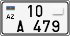 License plate of Azerbaijan, Motorcycles