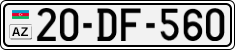 License plate of Azerbaijan, Cars