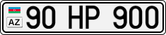 License plate of Azerbaijan, Cars