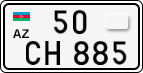 License plate of Azerbaijan, Cars