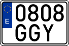 License plates of Spain, Ordinary (2000)