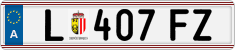 License plate of Austria, Regular plates
