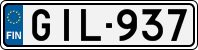 License plate of Finland, Cars