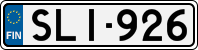 License plate of Finland, Cars