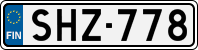 License plate of Finland, Cars
