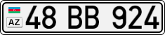 License plate of Azerbaijan, Cars