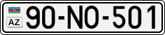 License plate of Azerbaijan, Cars