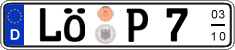 German license plate, Seasonal plates