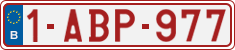 License plate of Belgium, Regular plates (2010)