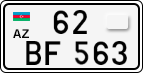License plate of Azerbaijan, Cars