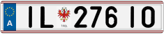 License plate of Austria, Regular plates