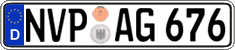German license plate, Regular plates