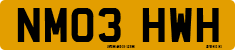 License plate of the United Kingdom, 2001 year system