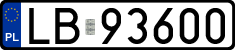 License plates of Poland, Regular car plates