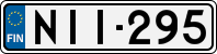 License plate of Finland, Cars