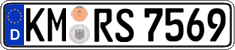 German license plate, Regular plates