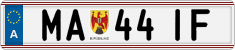 License plate of Austria, Regular plates