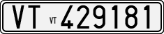 License plate of Italy, Cars (1927 year series)