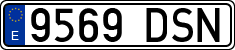 License plates of Spain, Ordinary (2000)