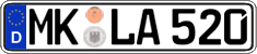 German license plate, Regular plates