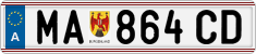 License plate of Austria, Regular plates