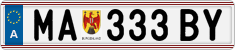 License plate of Austria, Regular plates