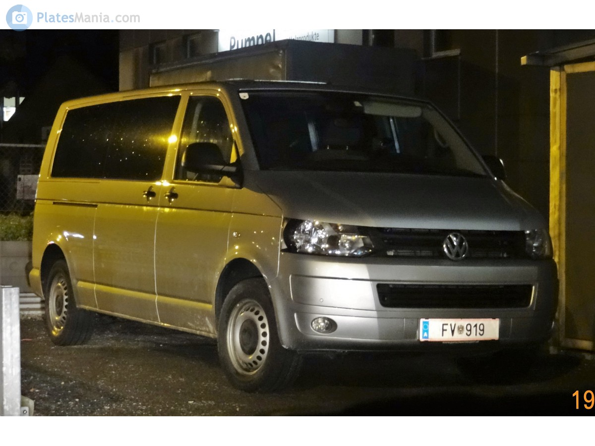 FV 919, Volkswagen Transporter 5th gen Van (T5) (7E/7H), facelift, 2009–2015
