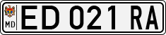 License plate of Moldova, Trailers (1992)