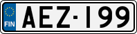 License plate of Finland, Cars