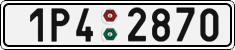 License plate of the Czech Republic, Cars (2001)