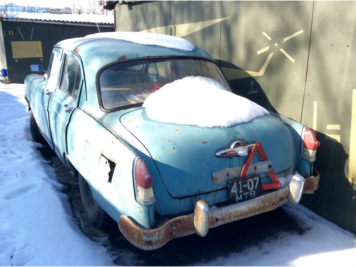 4107 МТВ, License plate without vehicle 